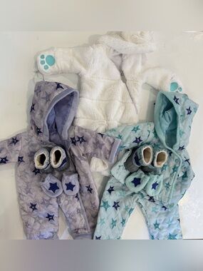 American Girl Bitty Baby Winter Clothing Bundle – 3 Authentic Pieces